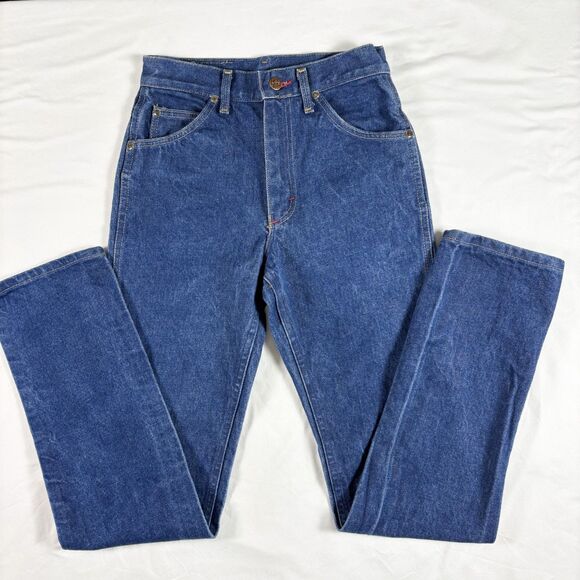 Vintage 90s Lee Jeans Womens 26 x 31 High Rise Back Patch Retro Indie Union Made - Picture 4 of 10